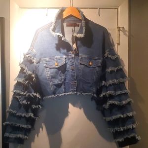SOLD OFFSITE Genuine Crop Denim Jacket